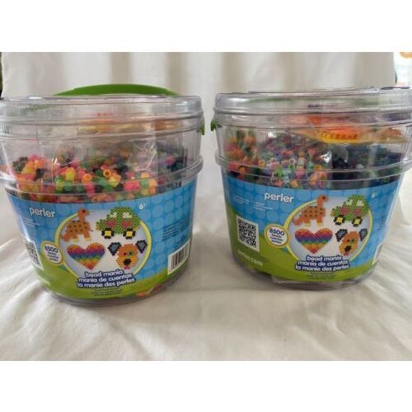 Perler Other - Perler Beads Fuse Bead Activity Bucket: Bead Mania, 8500 Pcs, 2 Packs